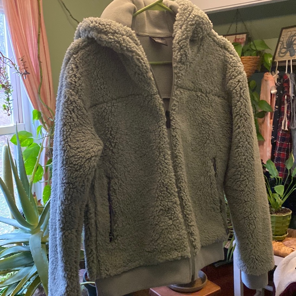 Fuzzy hoodie baby blue